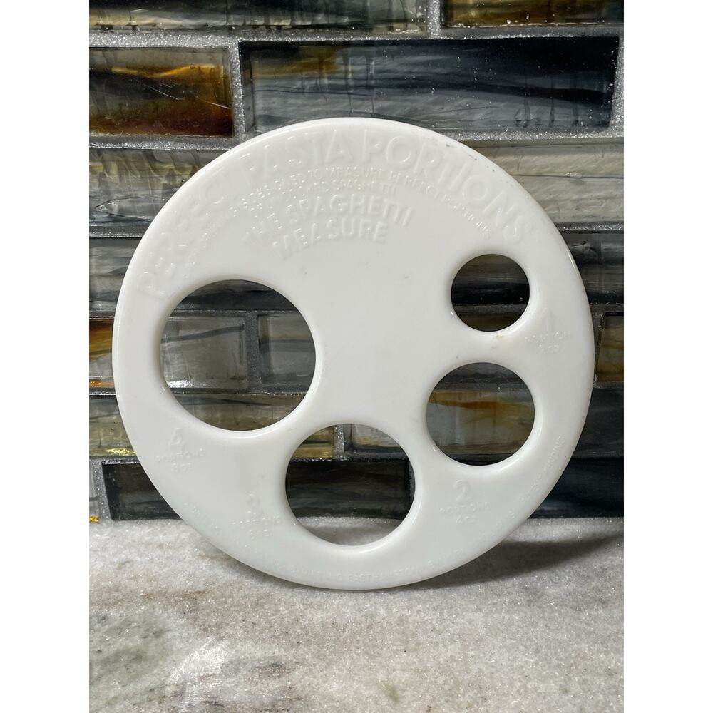 Vintage Perfect Pasta Portions Circular Plastic Spaghetti Measure Easily
